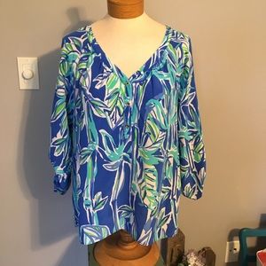 Lilly Pulitzer silk blouse.